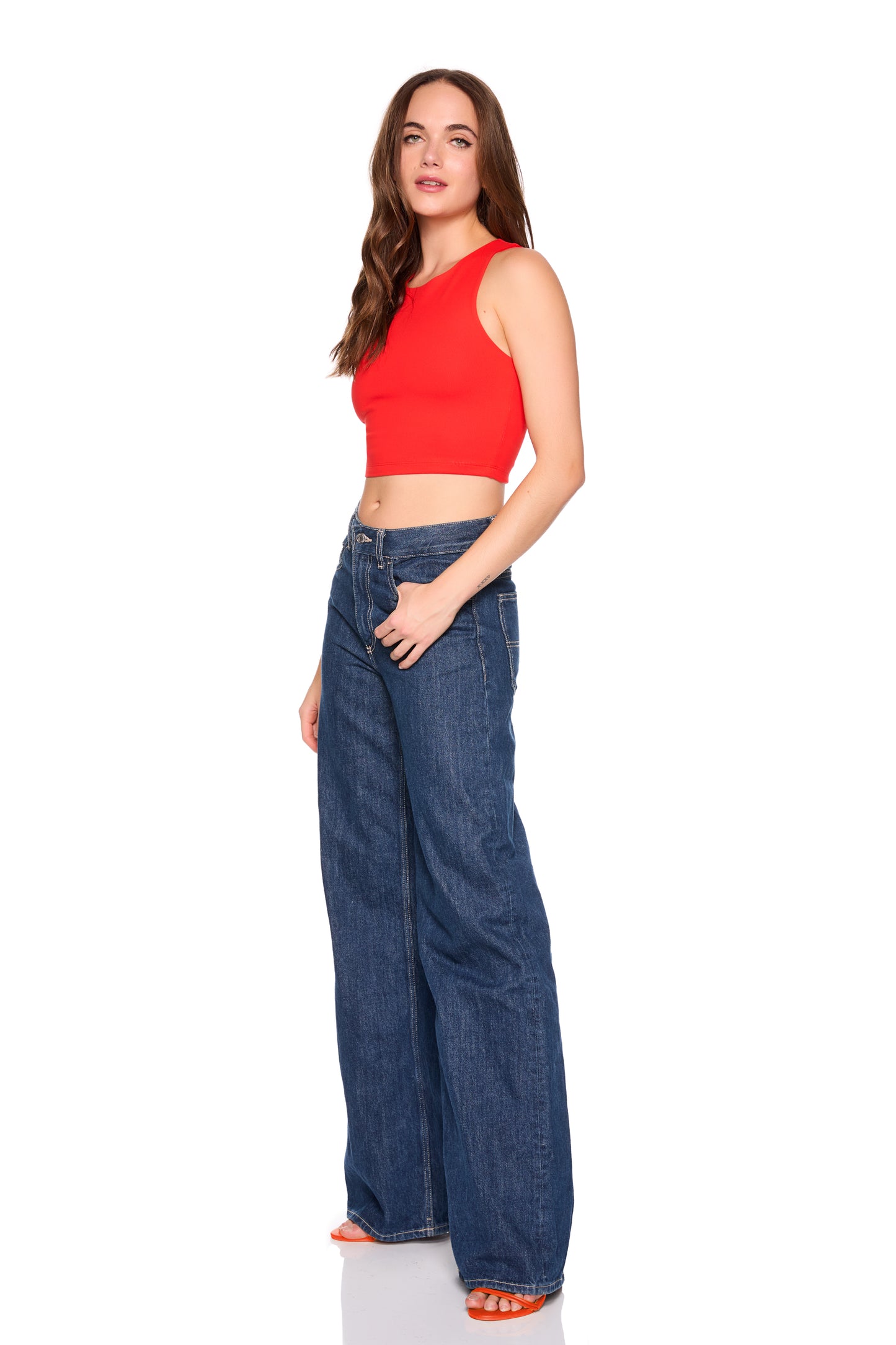 rack tank top (at waist)