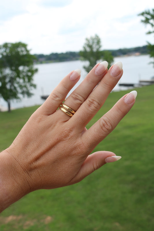 Cleopatra Slice Stacking Ring Set