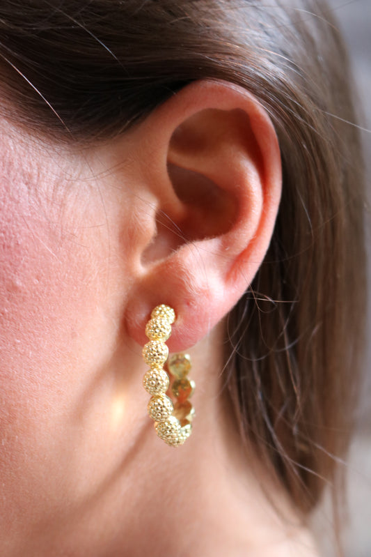 Berry Icon Hoop Earrings