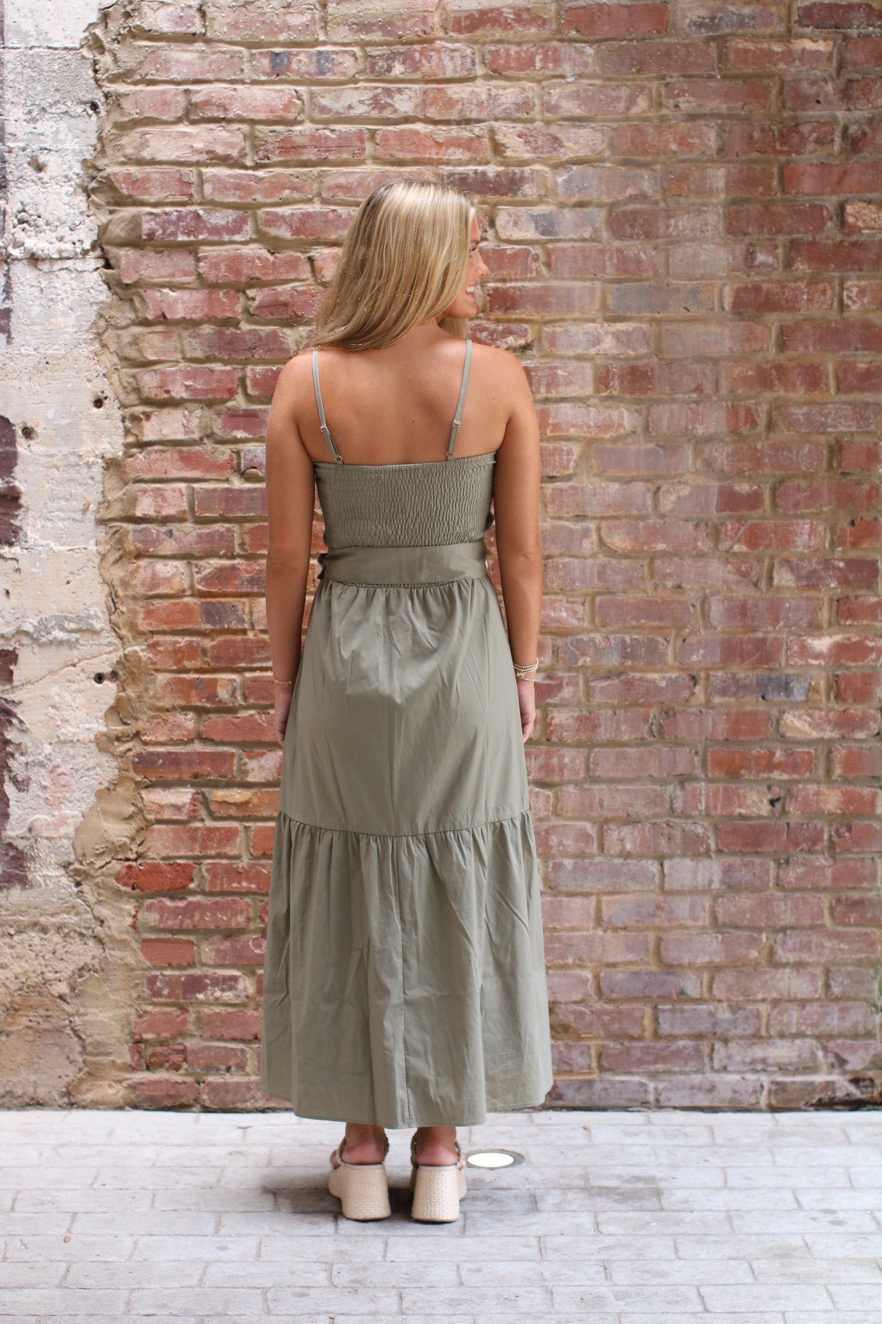 Stella Tiered Belted Dress