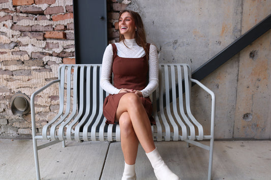 Square Neck Fit & Flare Mini Dress