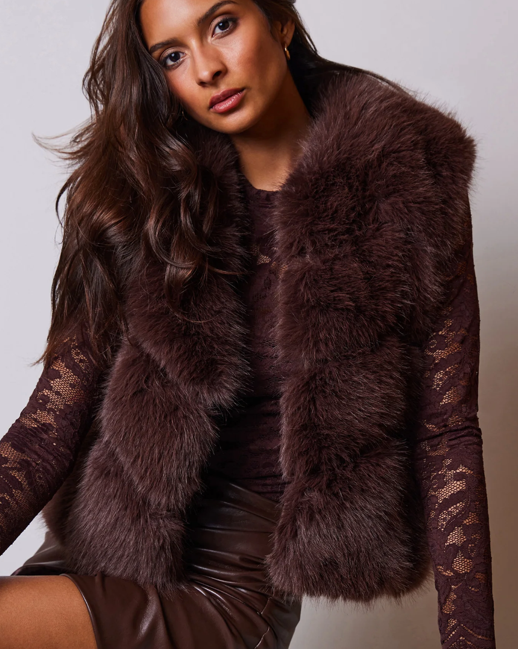 Rosario Faux Fur Vest