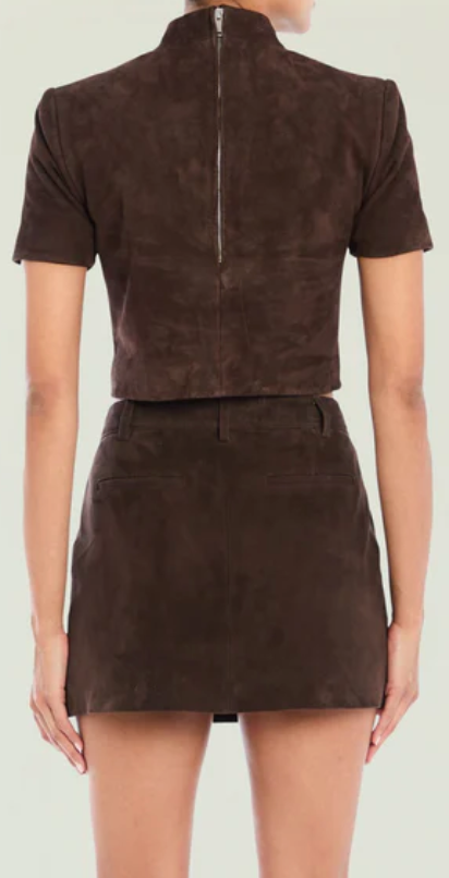 Tessi Suede Top