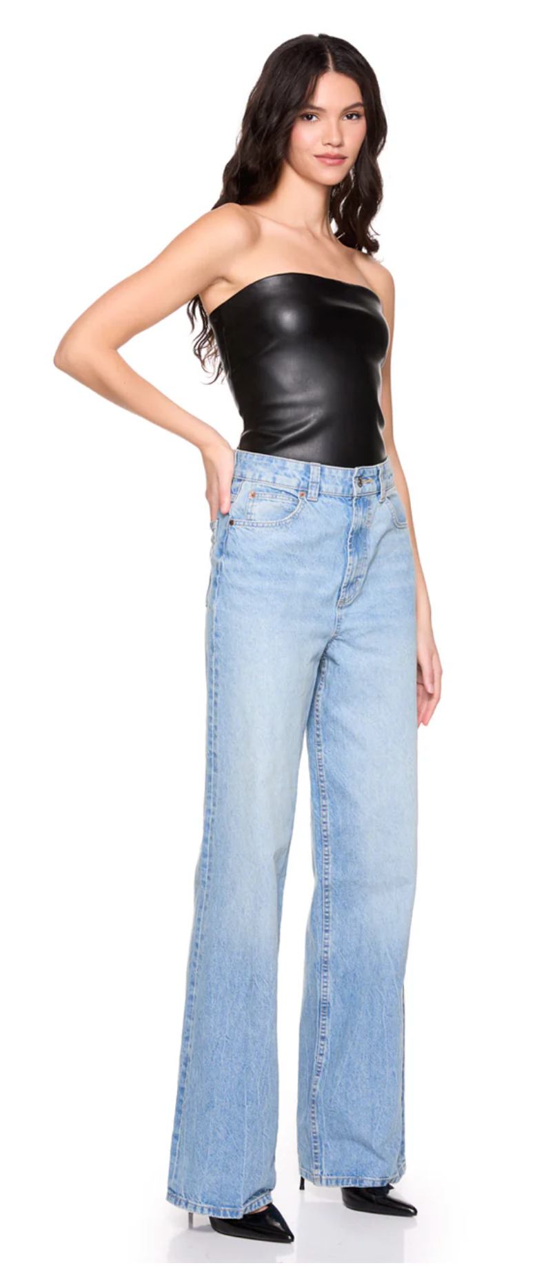 Vegan Leather Tube Top