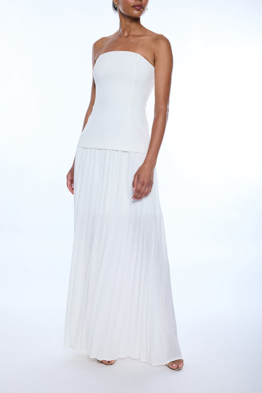 CODY CREPE PLEAT DRESS