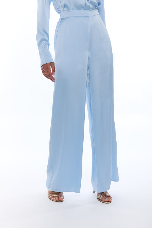 KELELA HAMMERED SATIN PANTS
