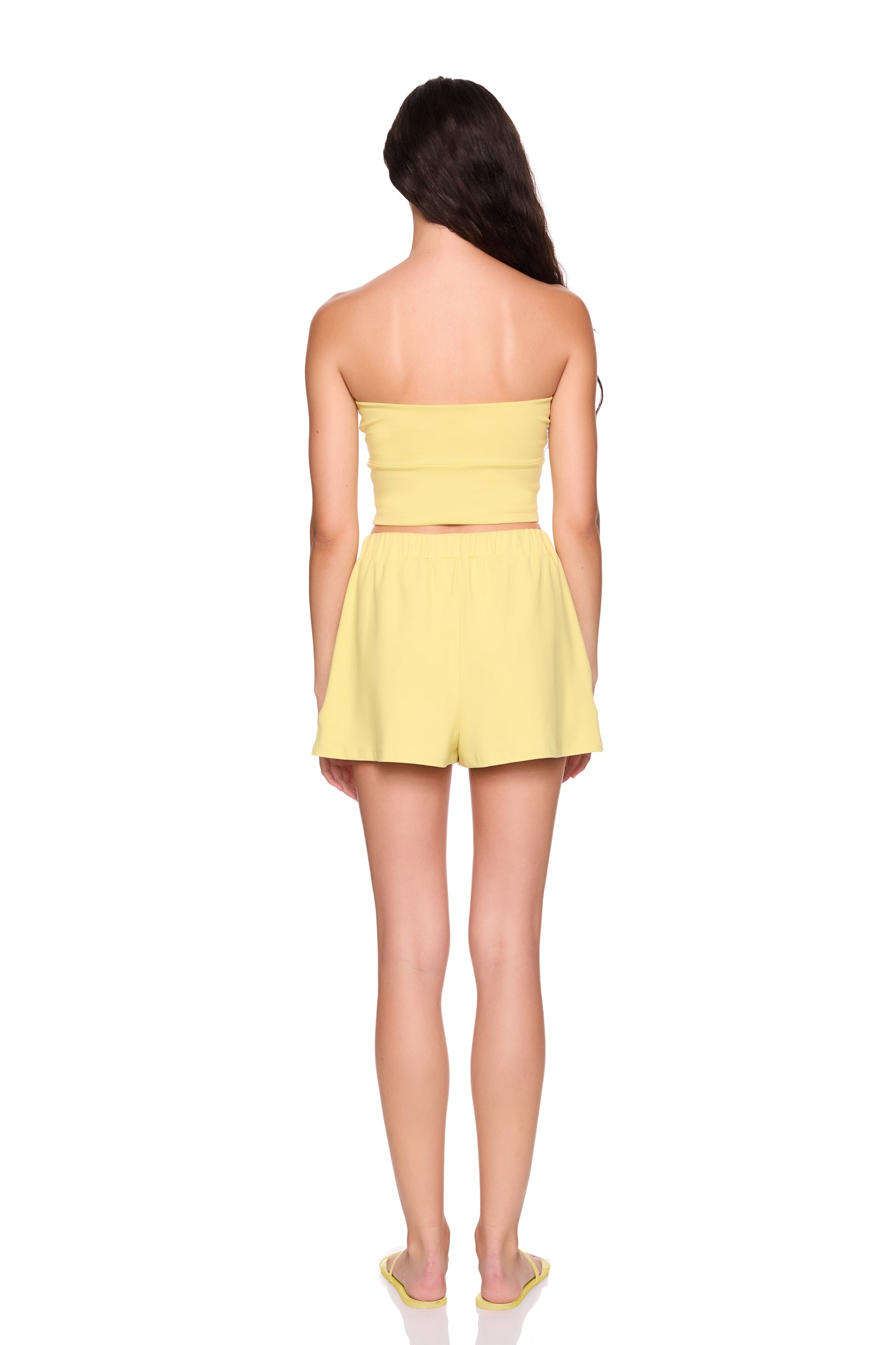v wire pleated crop tube