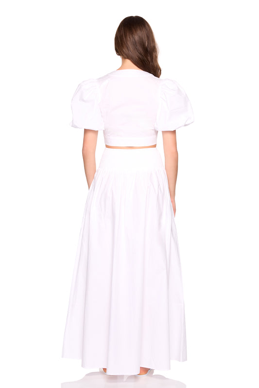 poplin drop waist skirt 42"