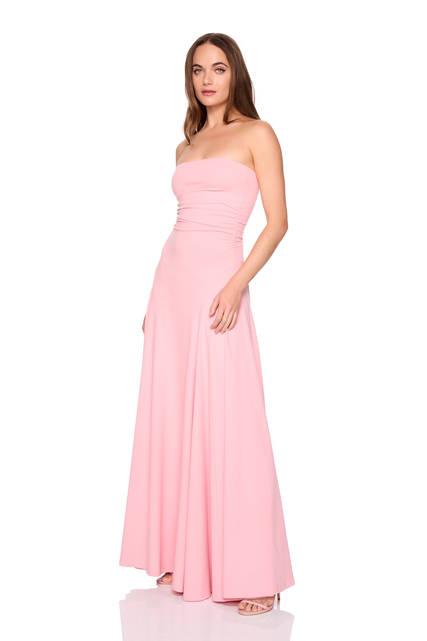 gathered waist tube dress 42"