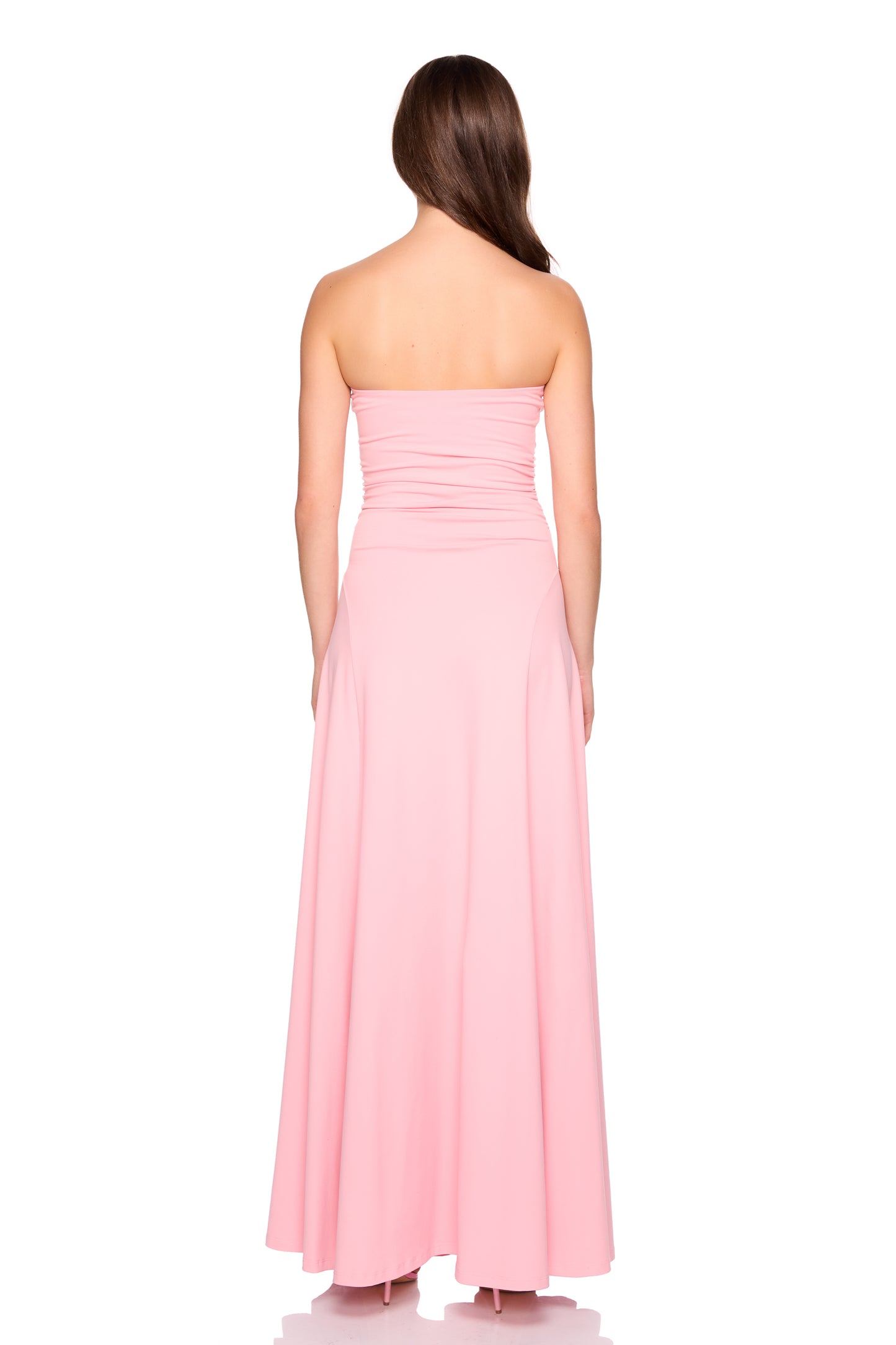 gathered waist tube dress 42"