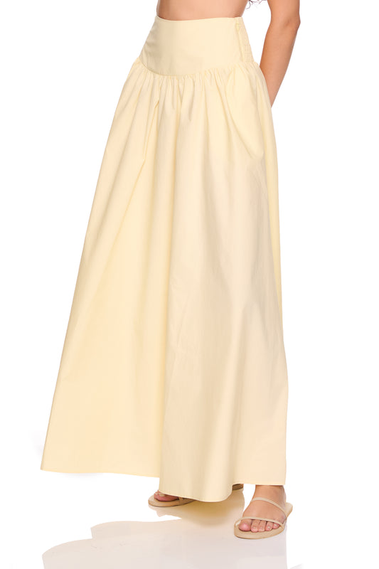 poplin drop waist skirt 42"