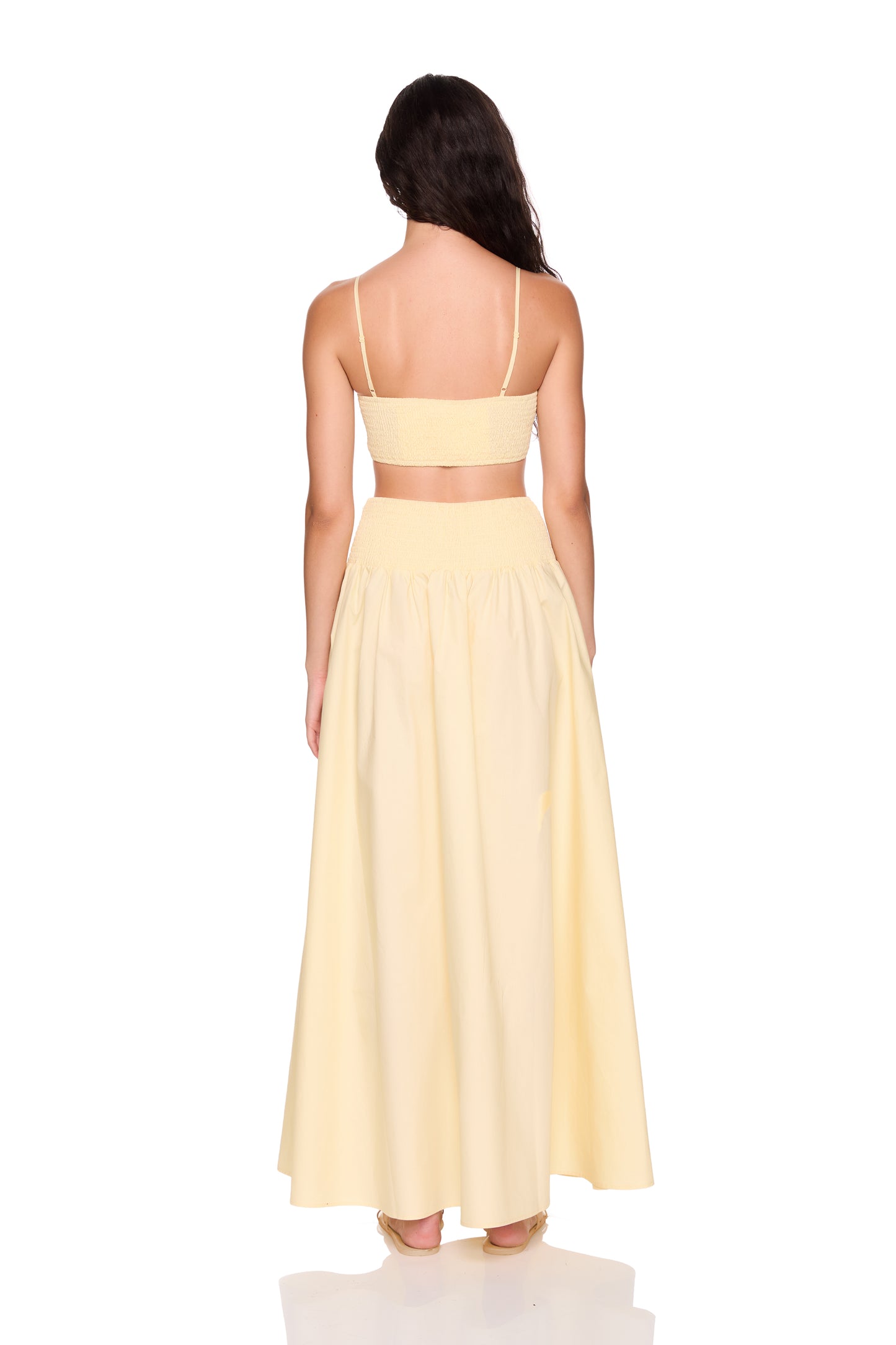 poplin drop waist skirt 42"