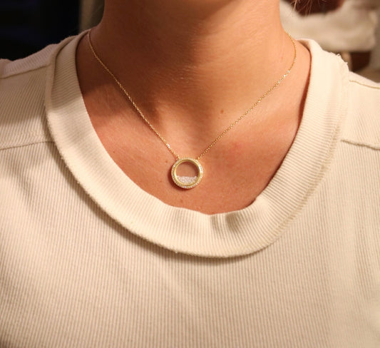 Floating Crystals Necklace