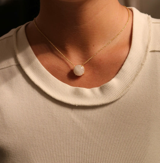 Moonstone Gem Candy Necklace