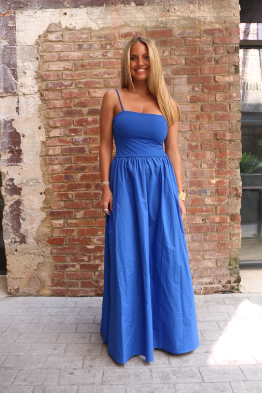 Knit Poplin Maxi