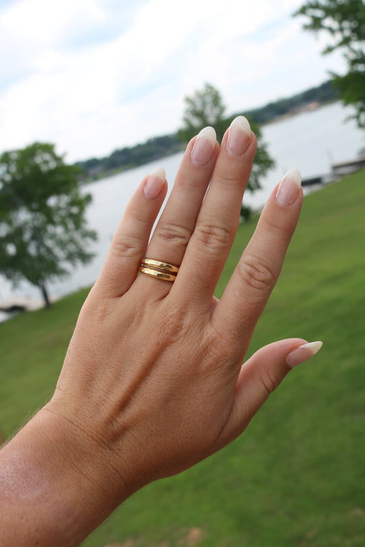 Cleopatra Slice Stacking Ring Set
