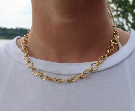 Cleopatra Small Link Necklace