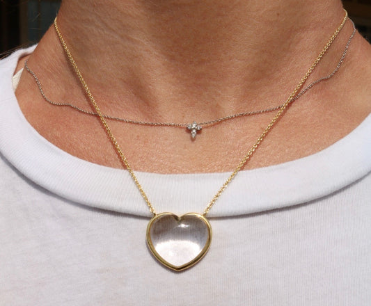 Love Clear Quartz Necklace
