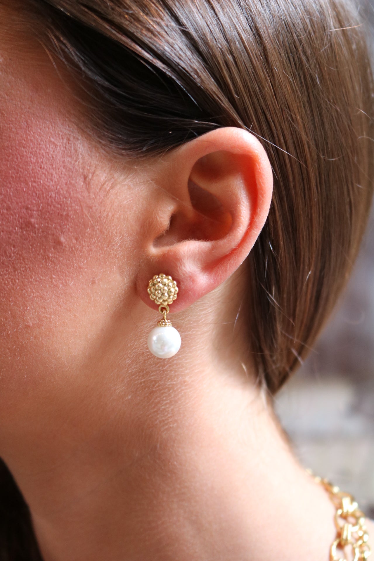 Berry Drop Stud Earrings