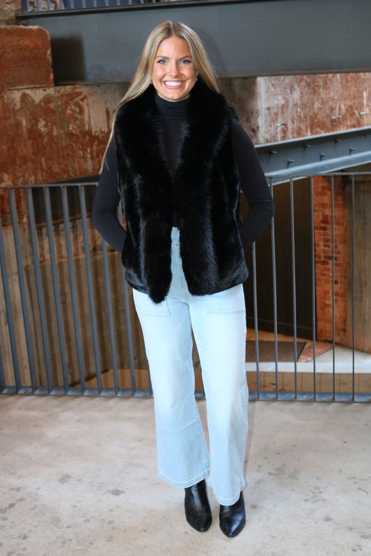 Stewart Faux Fur Vest