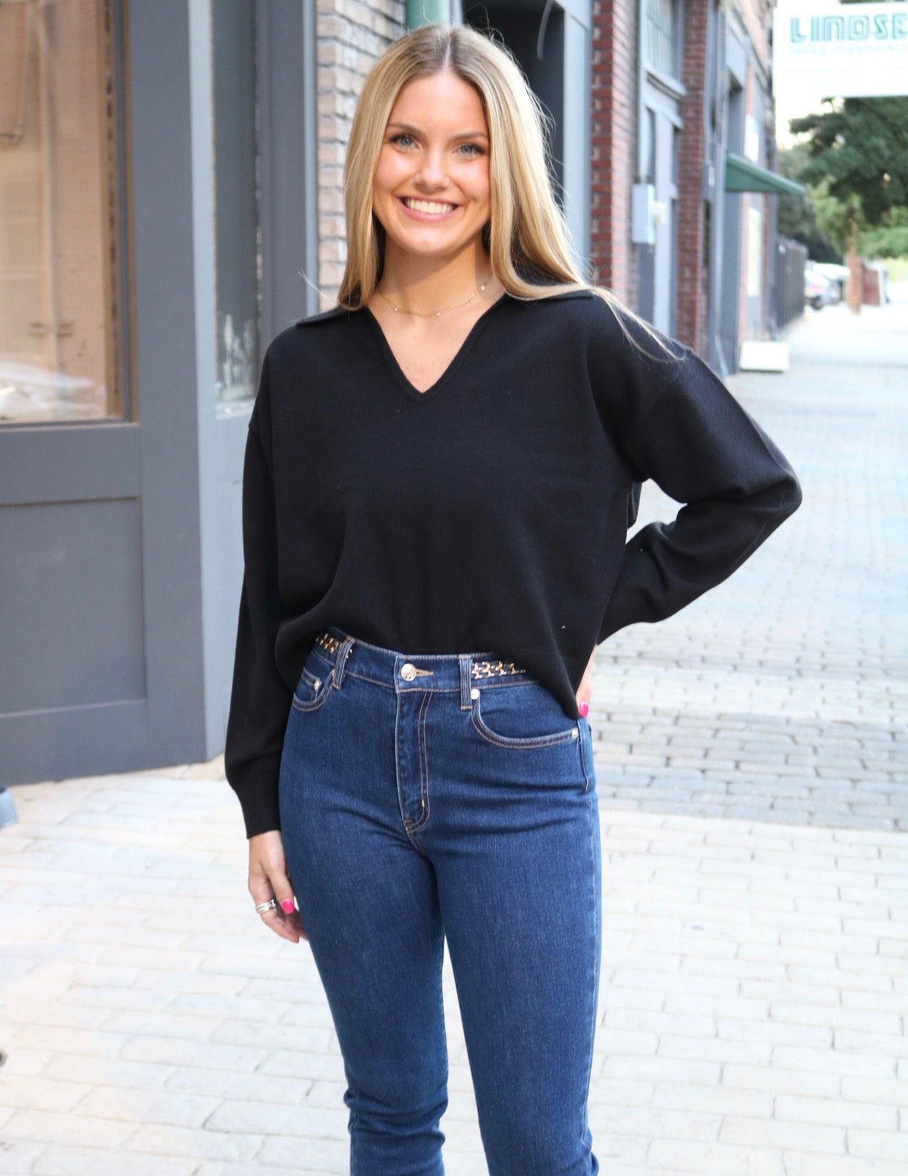 Sloane Knit Collared Pullover