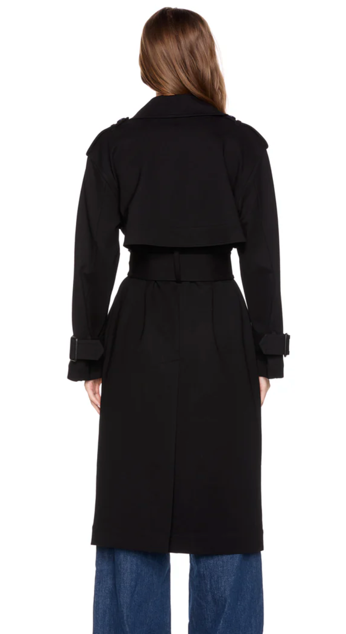 Double Knit Trench Coat