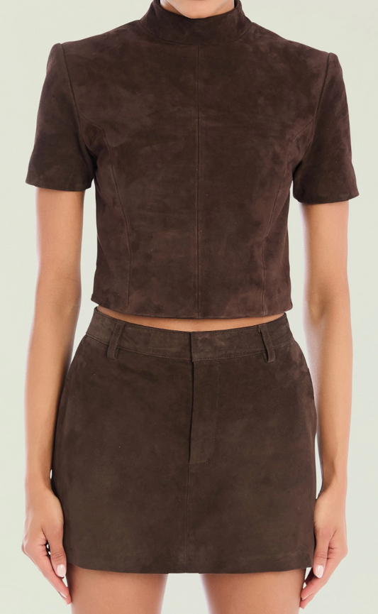 Tessi Suede Top