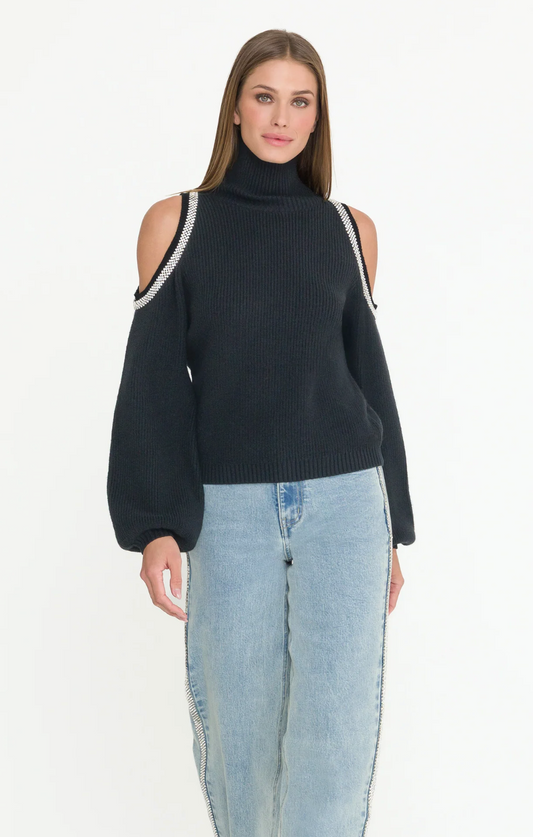 Carmel Cold Shoulder Sweater