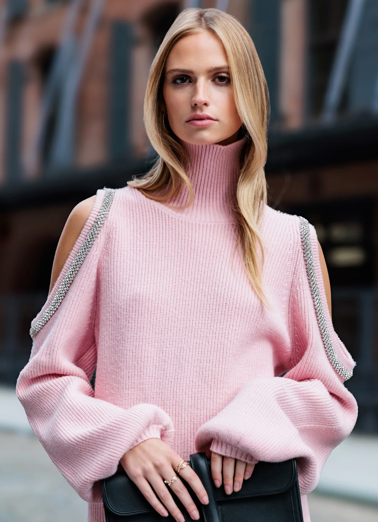 Carmel Cold Shoulder Sweater