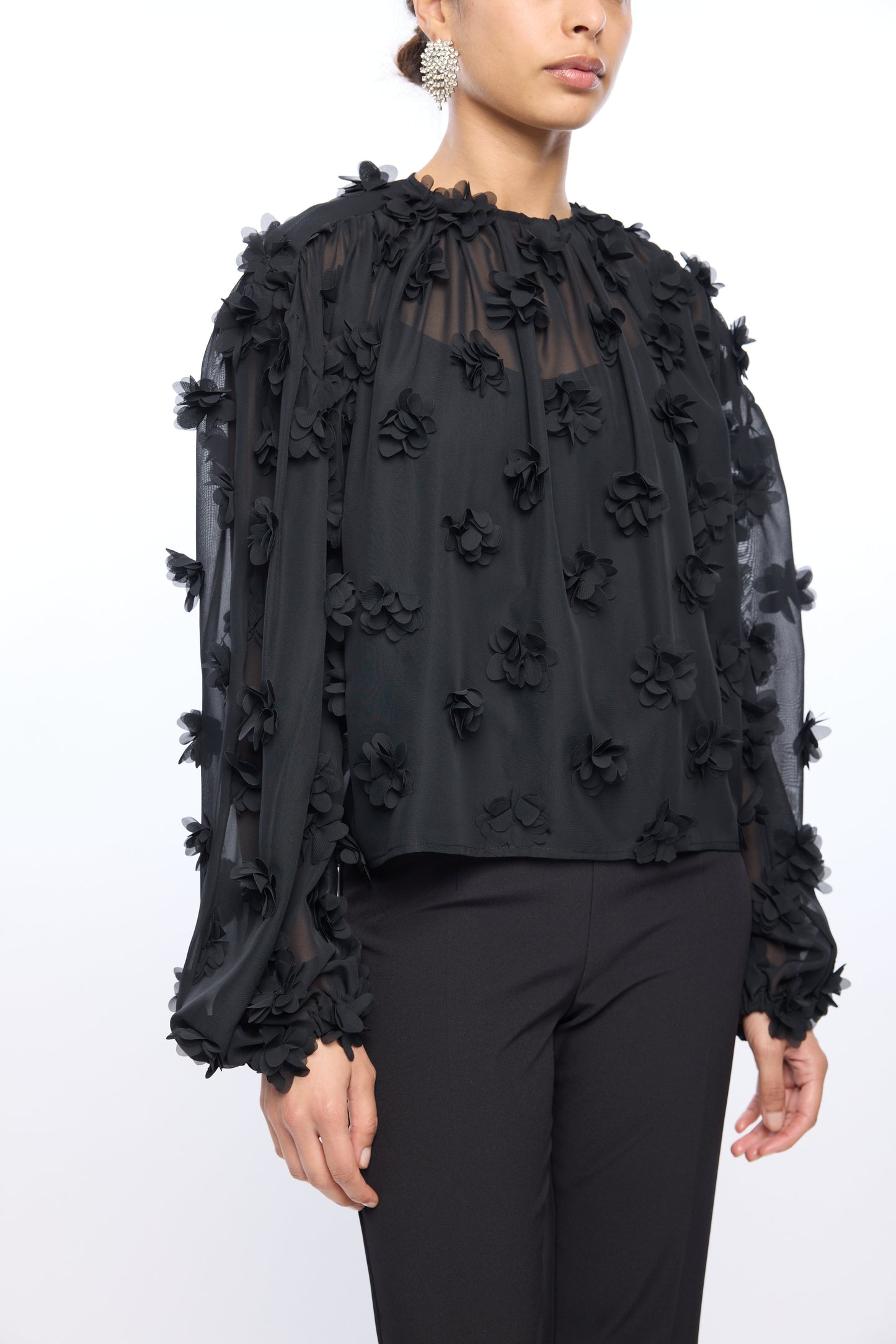 SHEA 3D FLORAL GGT BLOUSE
