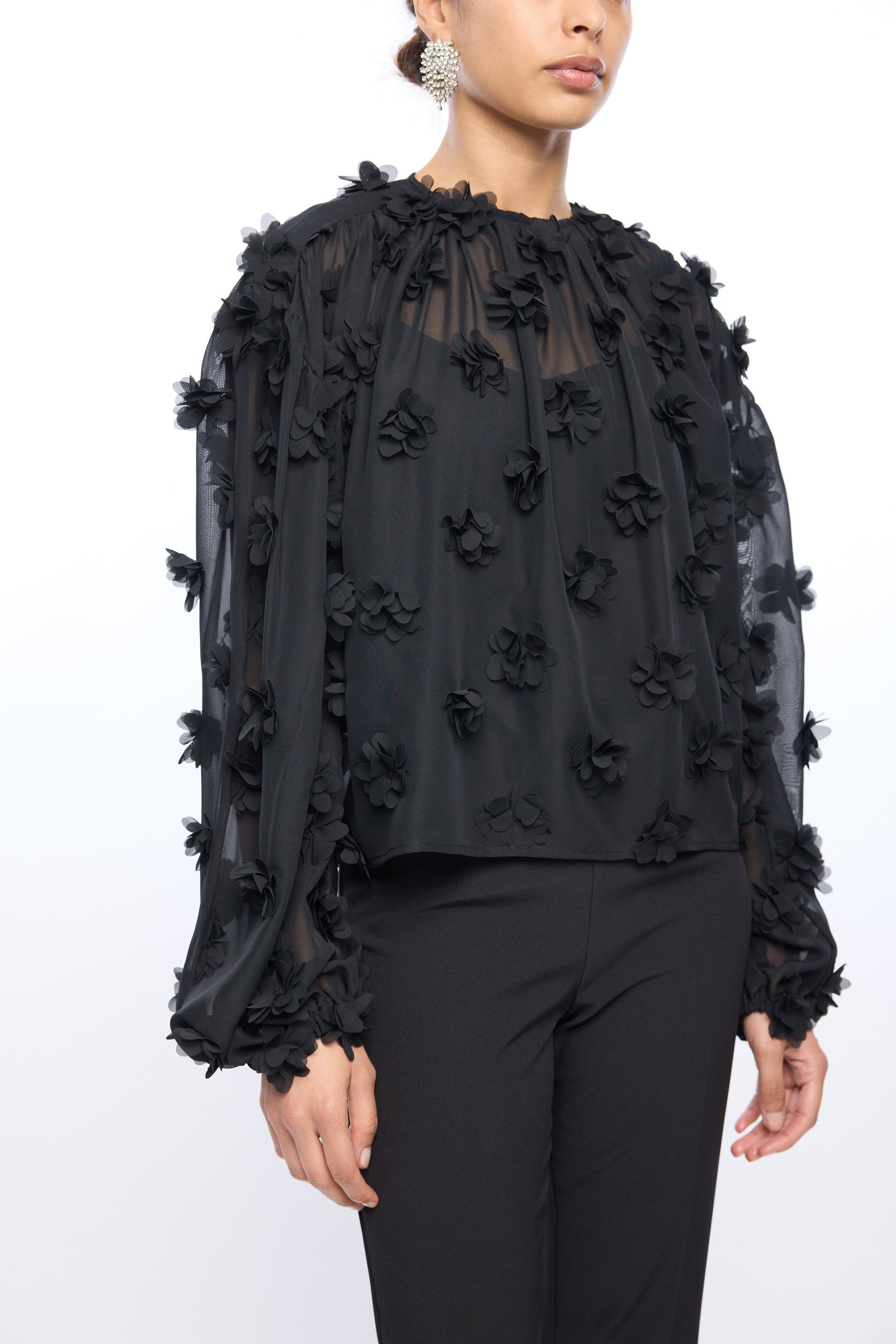 SHEA 3D FLORAL GGT BLOUSE
