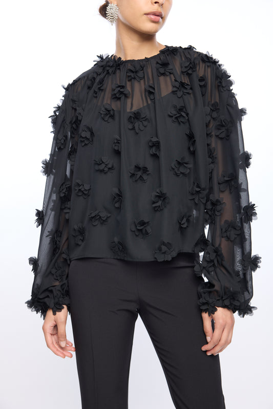SHEA 3D FLORAL GGT BLOUSE