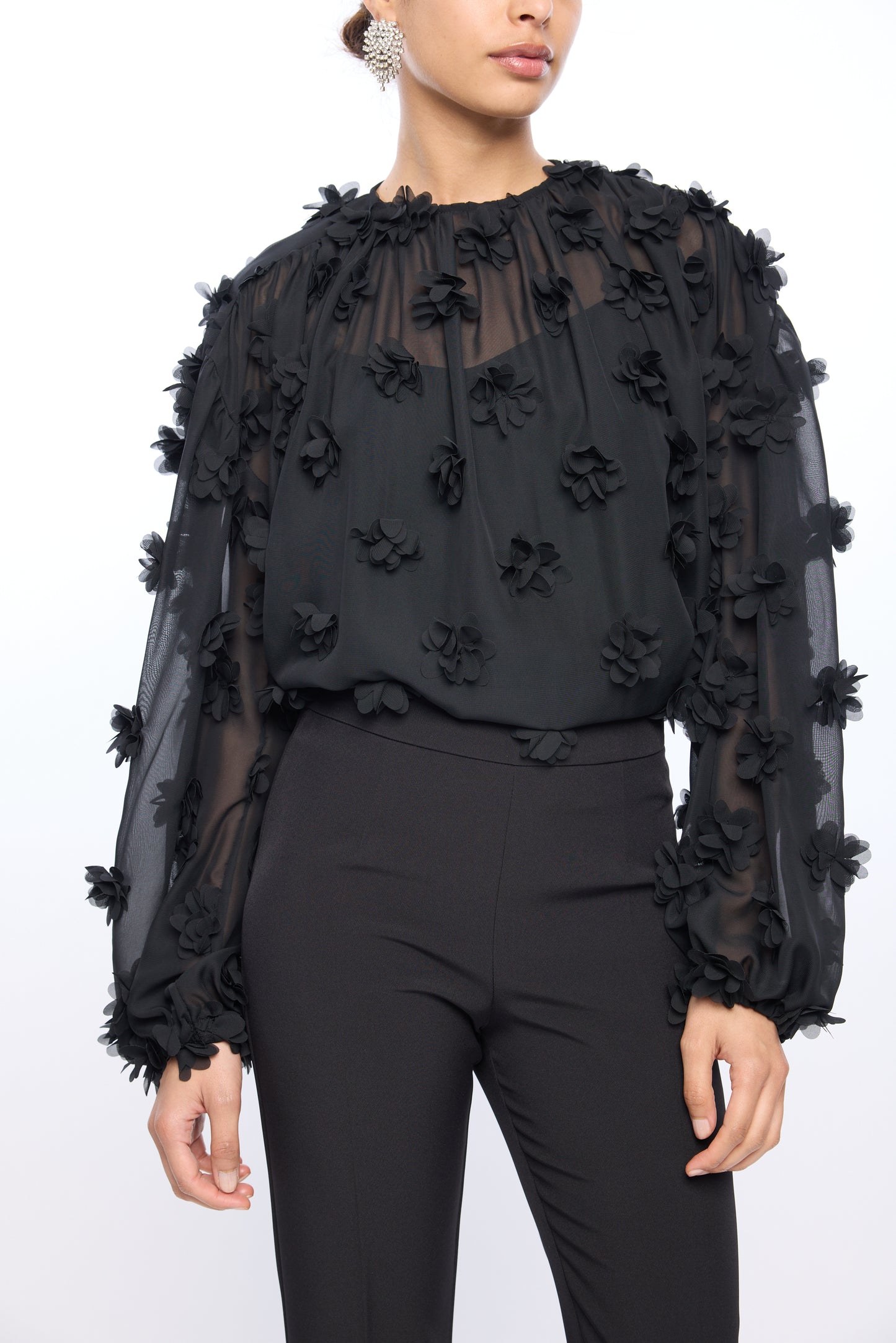 SHEA 3D FLORAL GGT BLOUSE