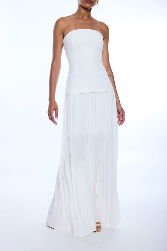 CODY CREPE PLEAT DRESS